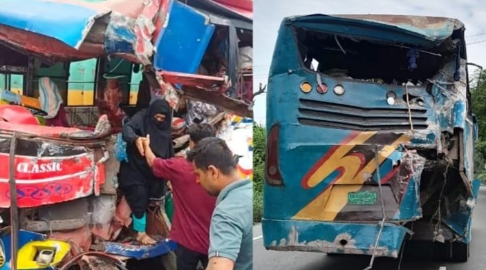 কুমিল্লায় দুই বাসের সংঘর্ষে একজন নিহত